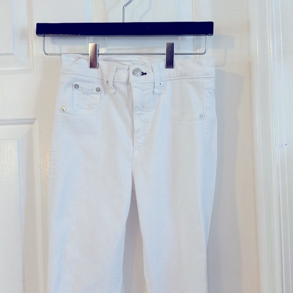 Women’s Rag & Bone White Polyester & Spandex Skinny Leg Jeans Size 25 - Picture 2 of 8